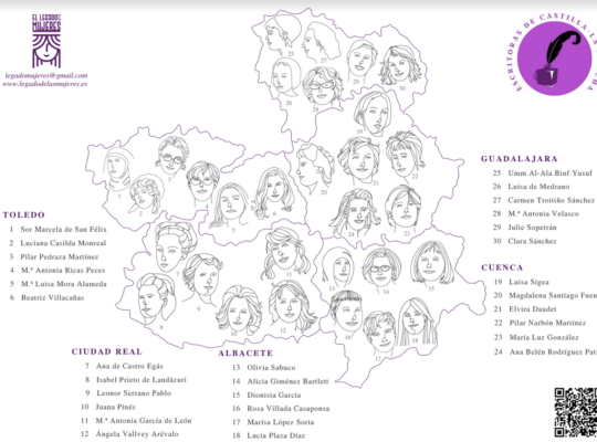 Miniatura del mapa de las escritoras de Castilla la Mancha
